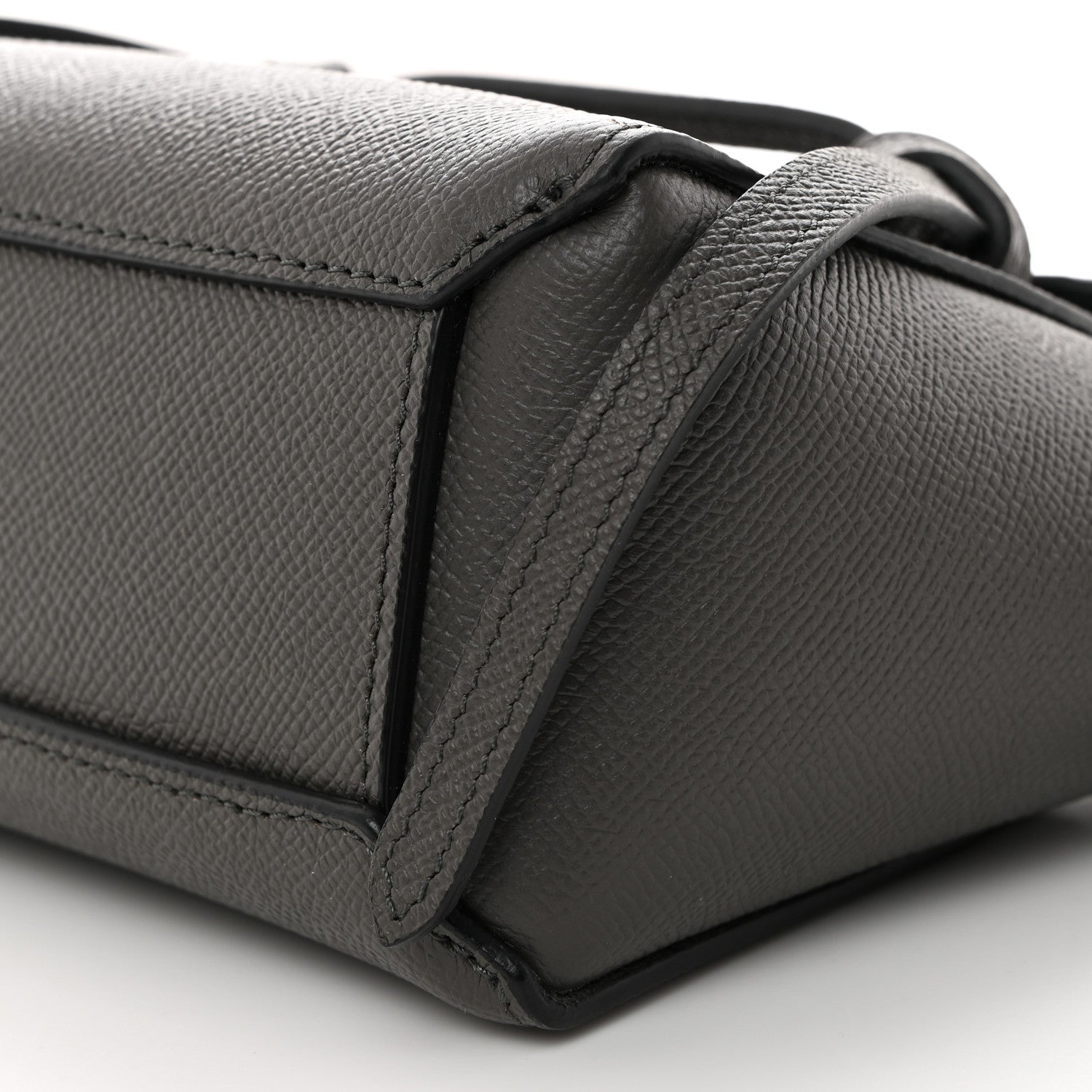 Celine Grained Calfskin Pico Belt Bag Grey 9 of 9