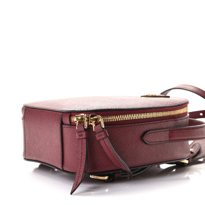 Prada Saffiano Lux Mini Odette Backpack Cerise 6 of 6