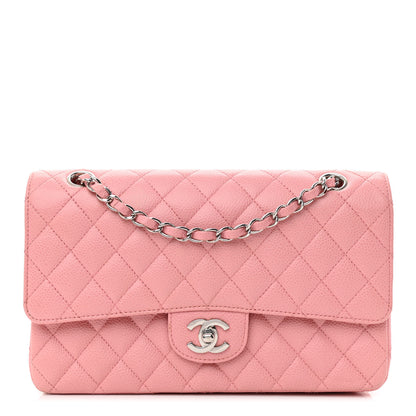 Chanel Caviar Quilted Medium Double Flap Pink 1 of 11