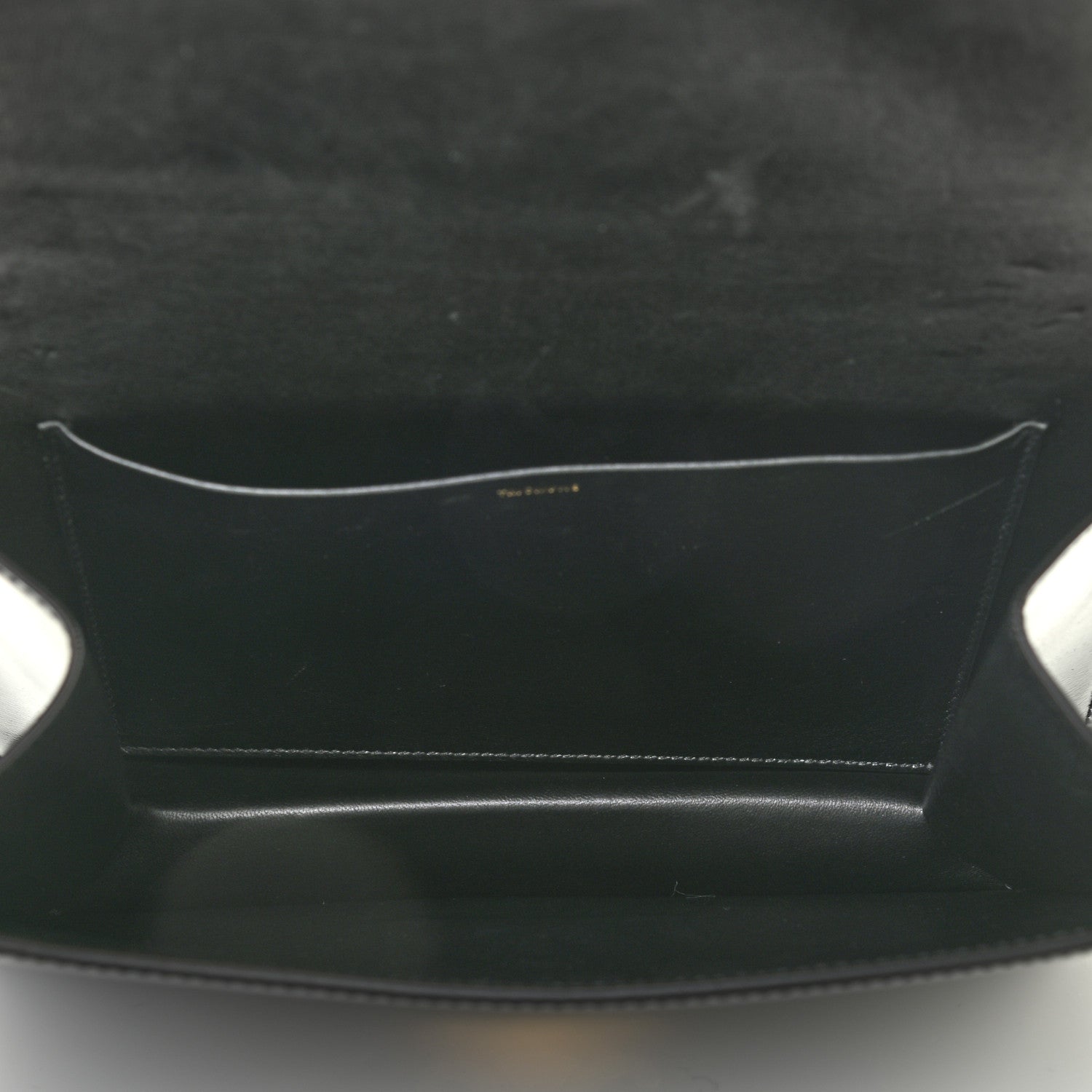 Celine Shiny Calfskin Triomphe Clutch Black 4 of 18