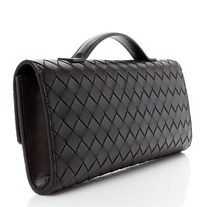 Bottega Veneta Nappa Intrecciato Long Andiamo Top Handle Clutch Fondant 3 of 11