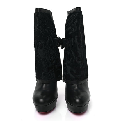 Christian Louboutin Calfskin Karkoul Armony 140 Ankle Boots 39 Black 2 of 9