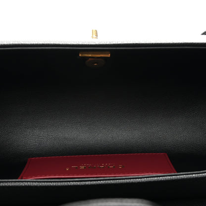Chanel Shiny Caviar Preppy Coco Small Bowling Bag Black 5 of 11