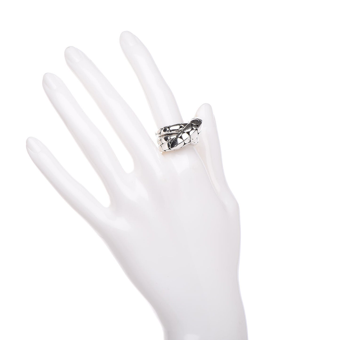 Sterling Silver Kali Silver Twist Ring 54 7