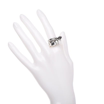 John Hardy Sterling Silver Kali Silver Twist Ring 54 7 2 of 6