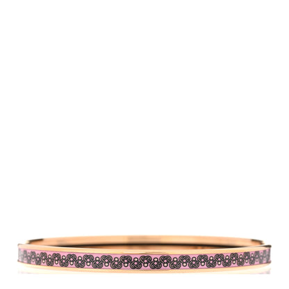Hermes Enamel Printed Petits Coeurs Extra Narrow Bracelet 70 Aube 1 of 6