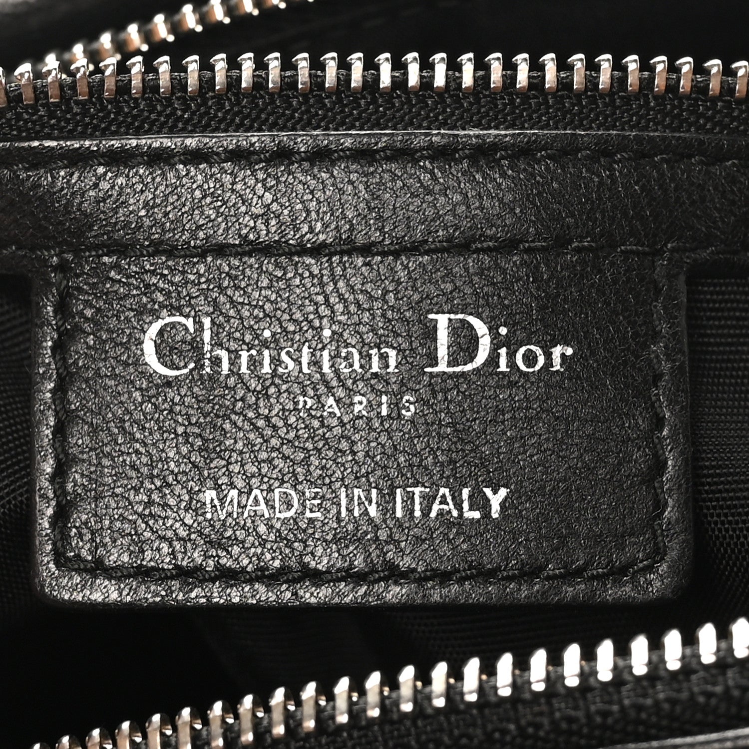 Christian Dior Lambskin Cannage Medium Granville Tote Black 8 of 12