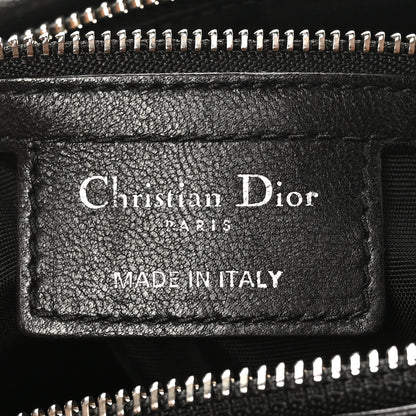 Christian Dior Lambskin Cannage Medium Granville Tote Black 8 of 12