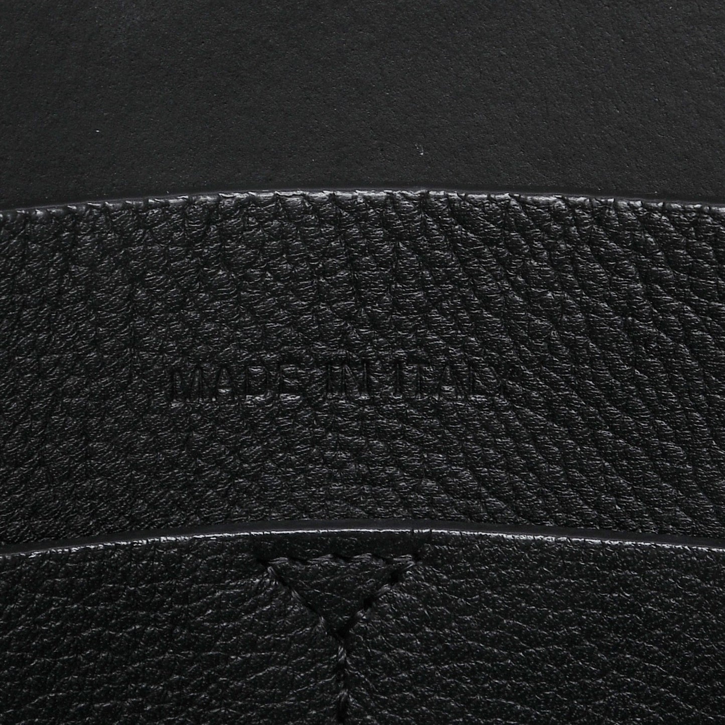 Supple Grained Calfskin Large Open Bar Tote Black