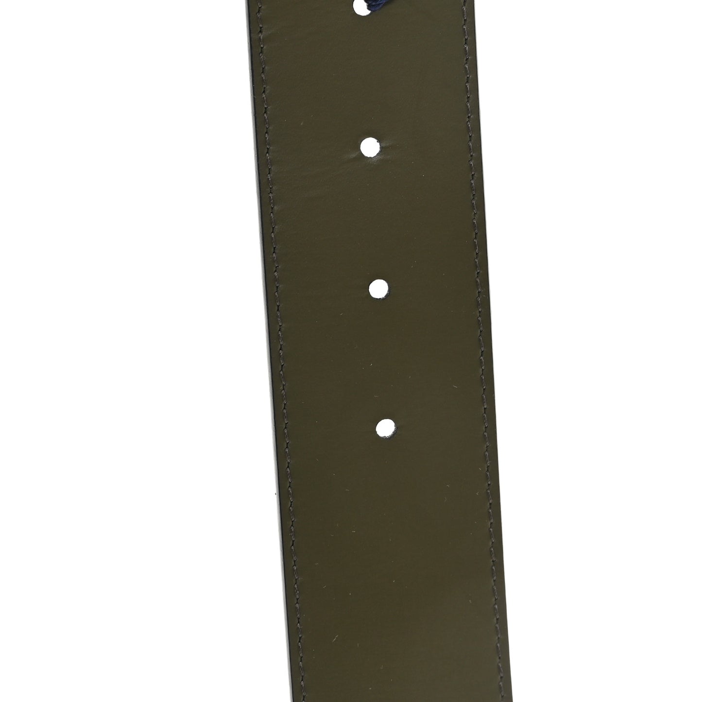 Calfskin Monogram Eclipse 40mm LV Initiales Reversible Belt 95 38 Black Green