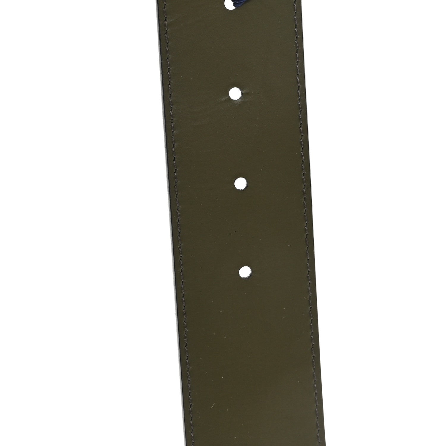 Louis Vuitton Calfskin Monogram Eclipse 40mm LV Initiales Reversible Belt 95 38 Black Green 4 of 5