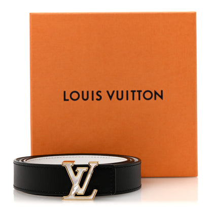 Louis Vuitton Epi 25mm LV Reversible Belt 85 34 Black White 6 of 6