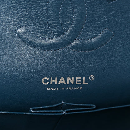 Chanel Lambskin Quilted Medium Double Flap Navy 6 of 12
