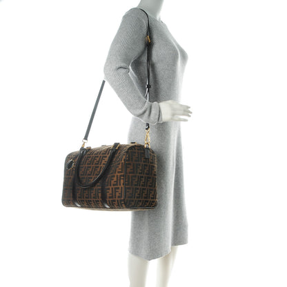 Fendi Zucca Medium Convertible Boston Satchel Tobacco Brown 2 of 7