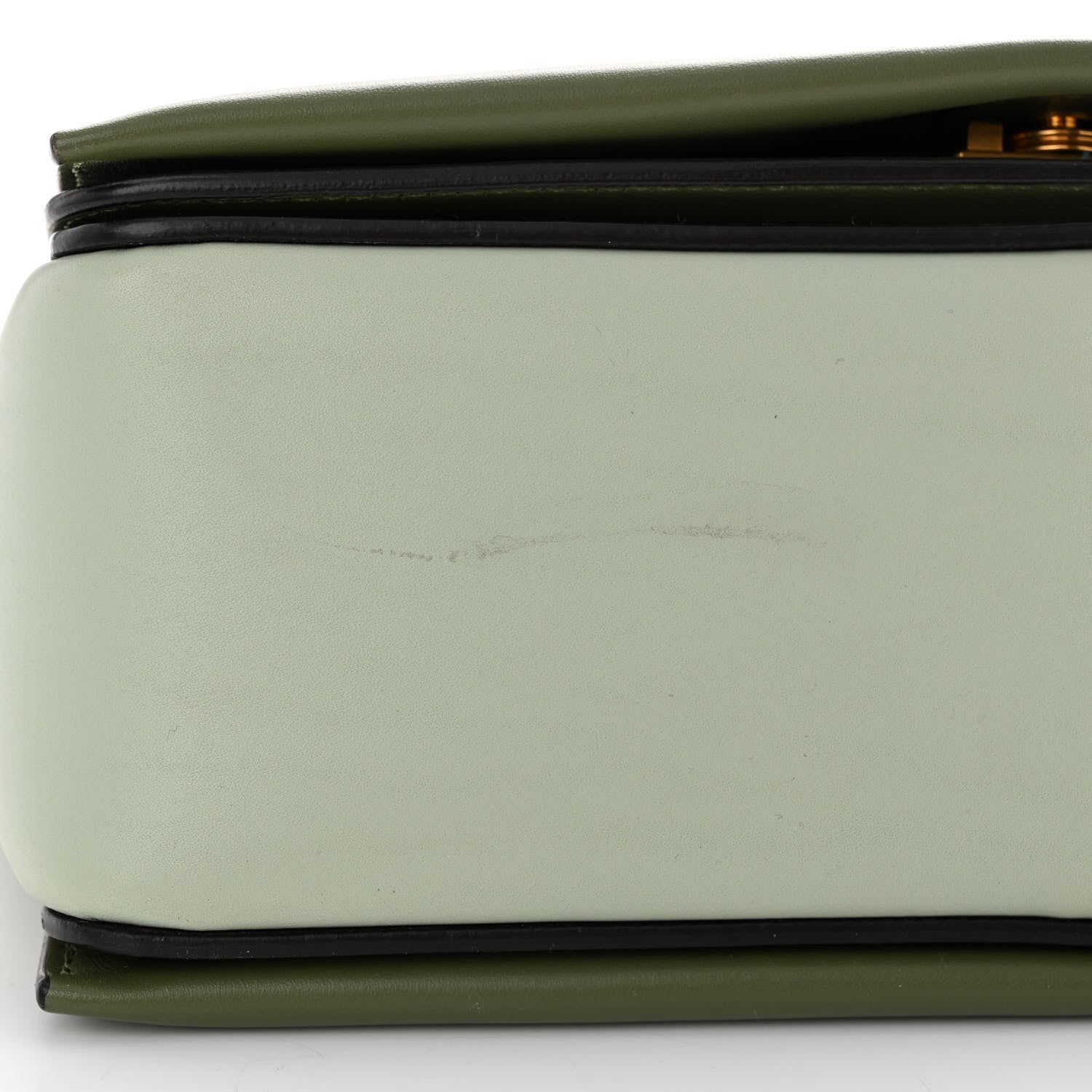 Celine Shiny Smooth Calfskin Medium Frame Shoulder Bag Pastel Green 12 of 14