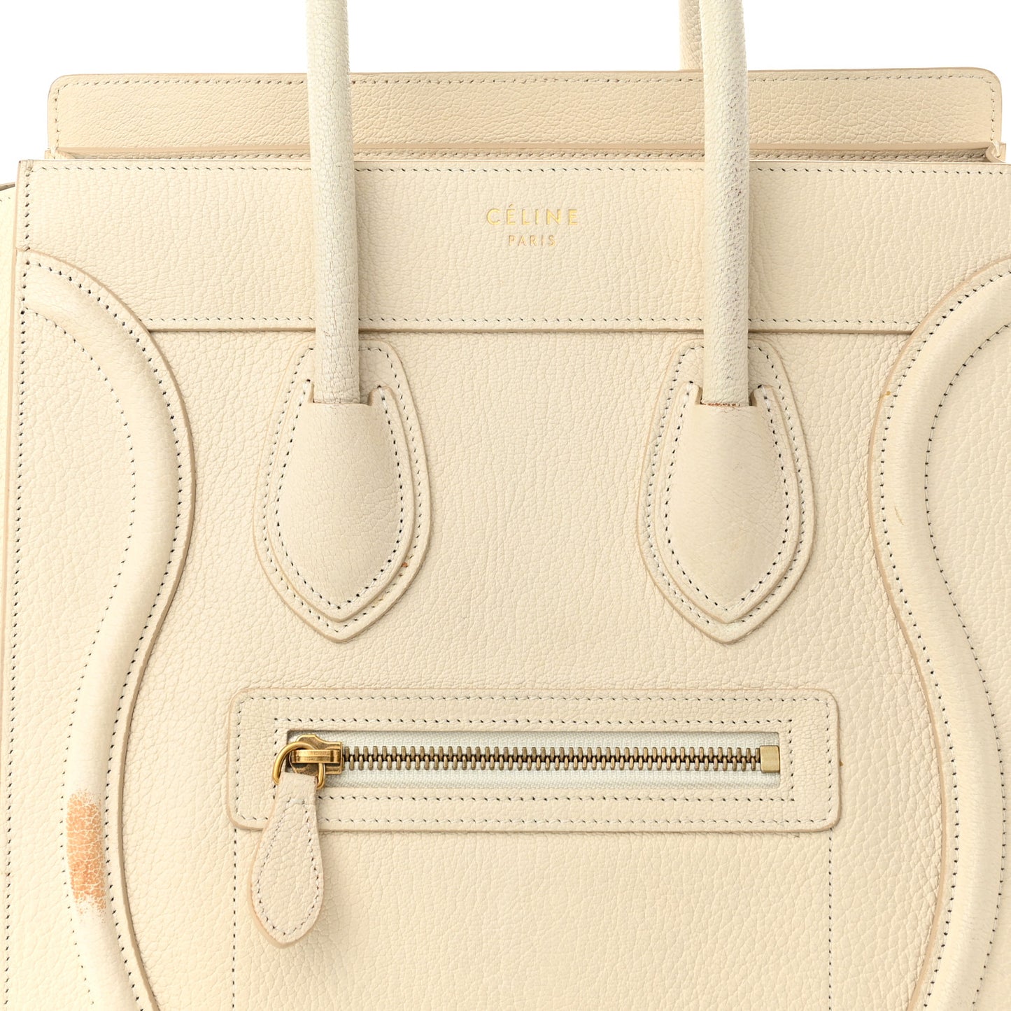 Goatskin Micro Luggage White
