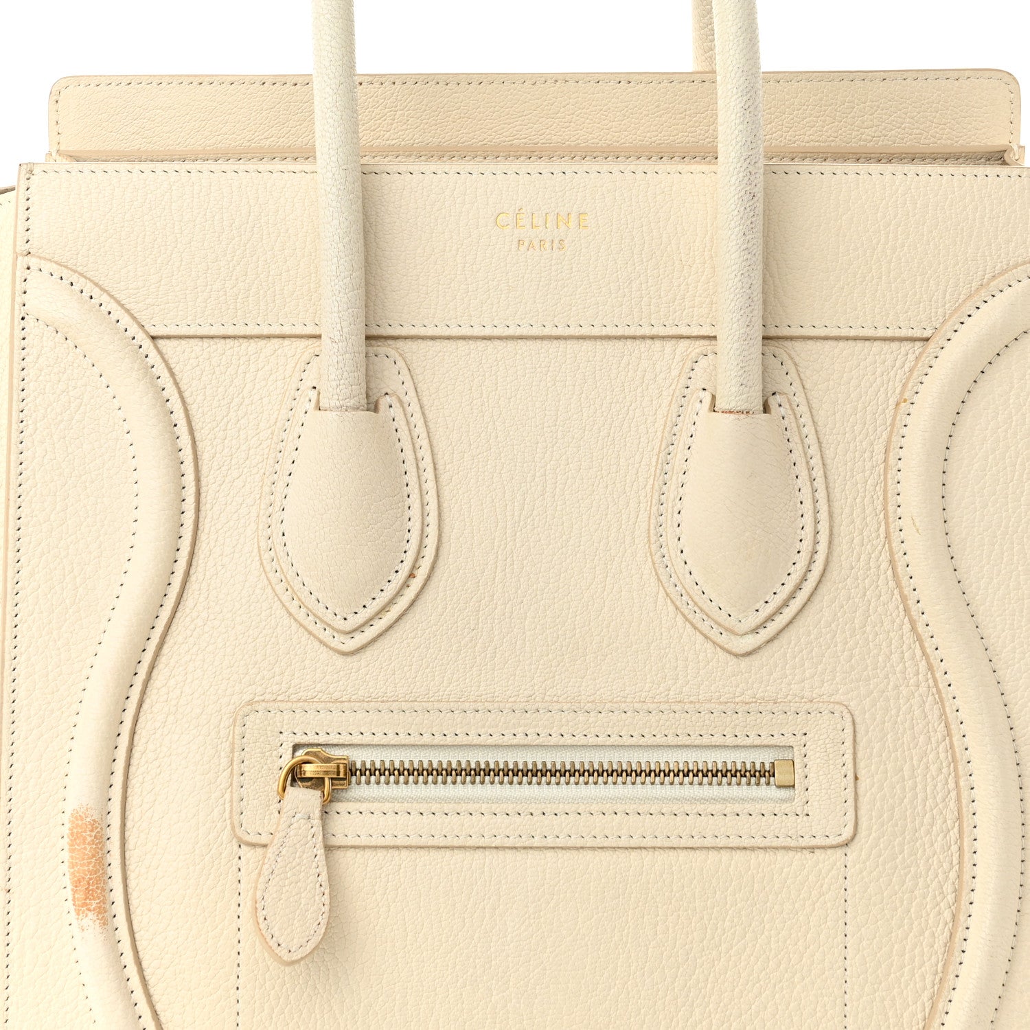 Celine Goatskin Micro Luggage White 7 of 18