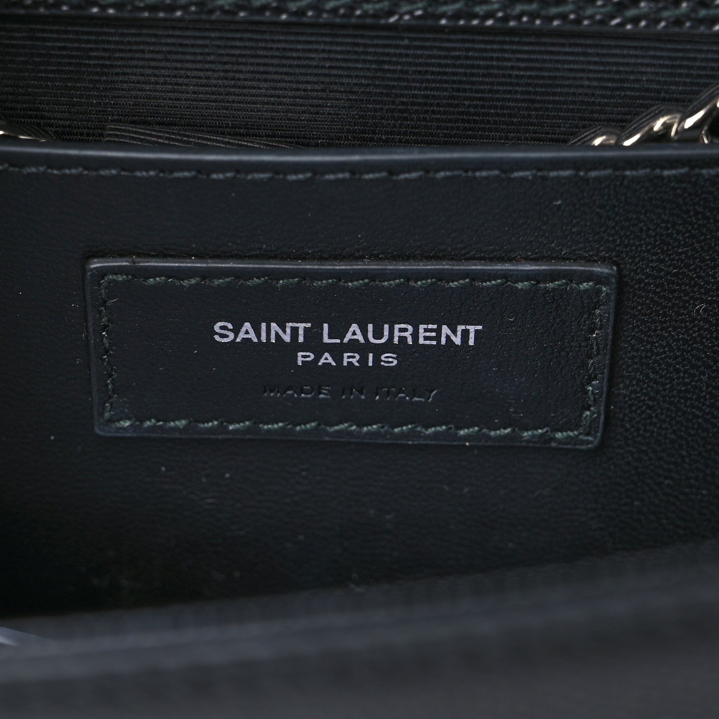 Grain De Poudre Medium Classic Monogram Kate Satchel Black