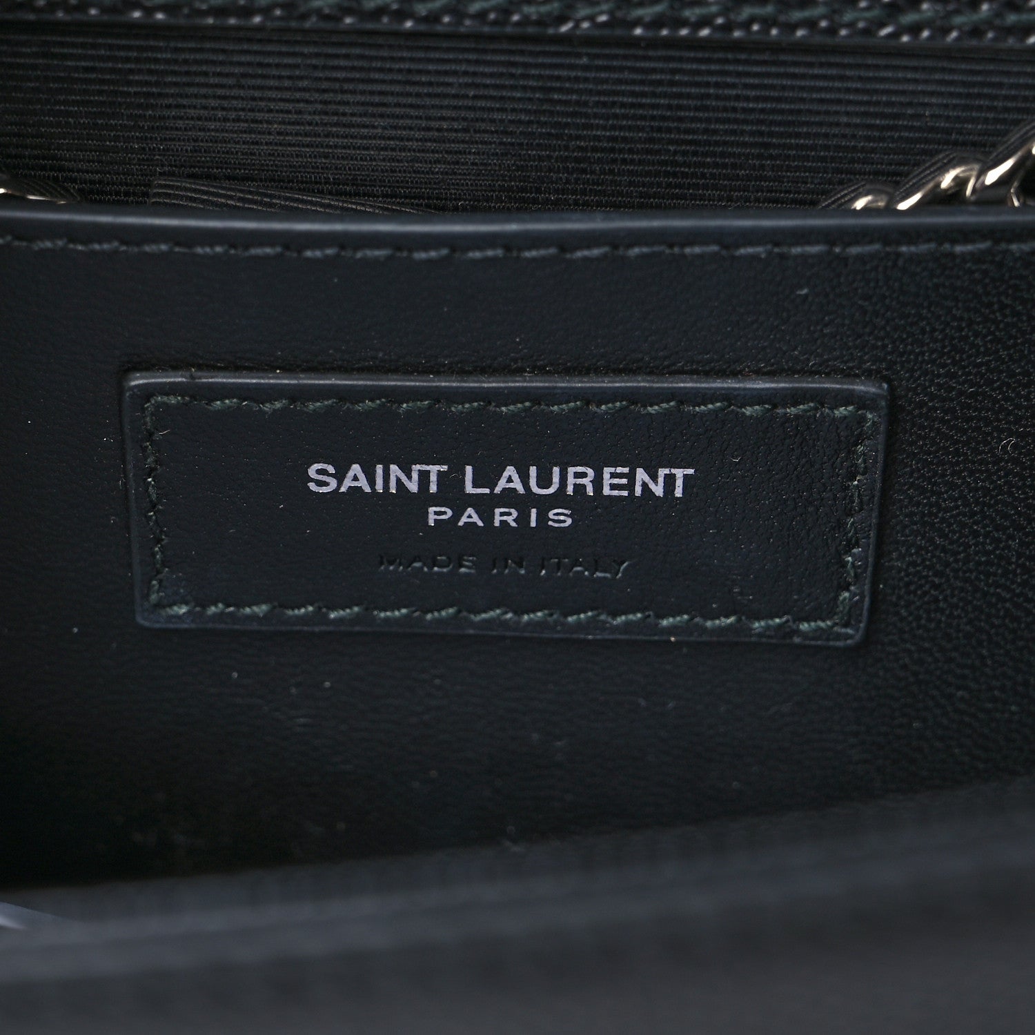 Saint Laurent Grain De Poudre Medium Classic Monogram Kate Satchel Black 6 of 8