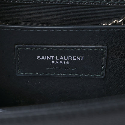 Saint Laurent Grain De Poudre Medium Classic Monogram Kate Satchel Black 6 of 8