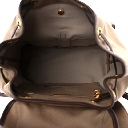 Prada Jacquard Logo Rucksack Backpack Corda Bruciato 7 of 9