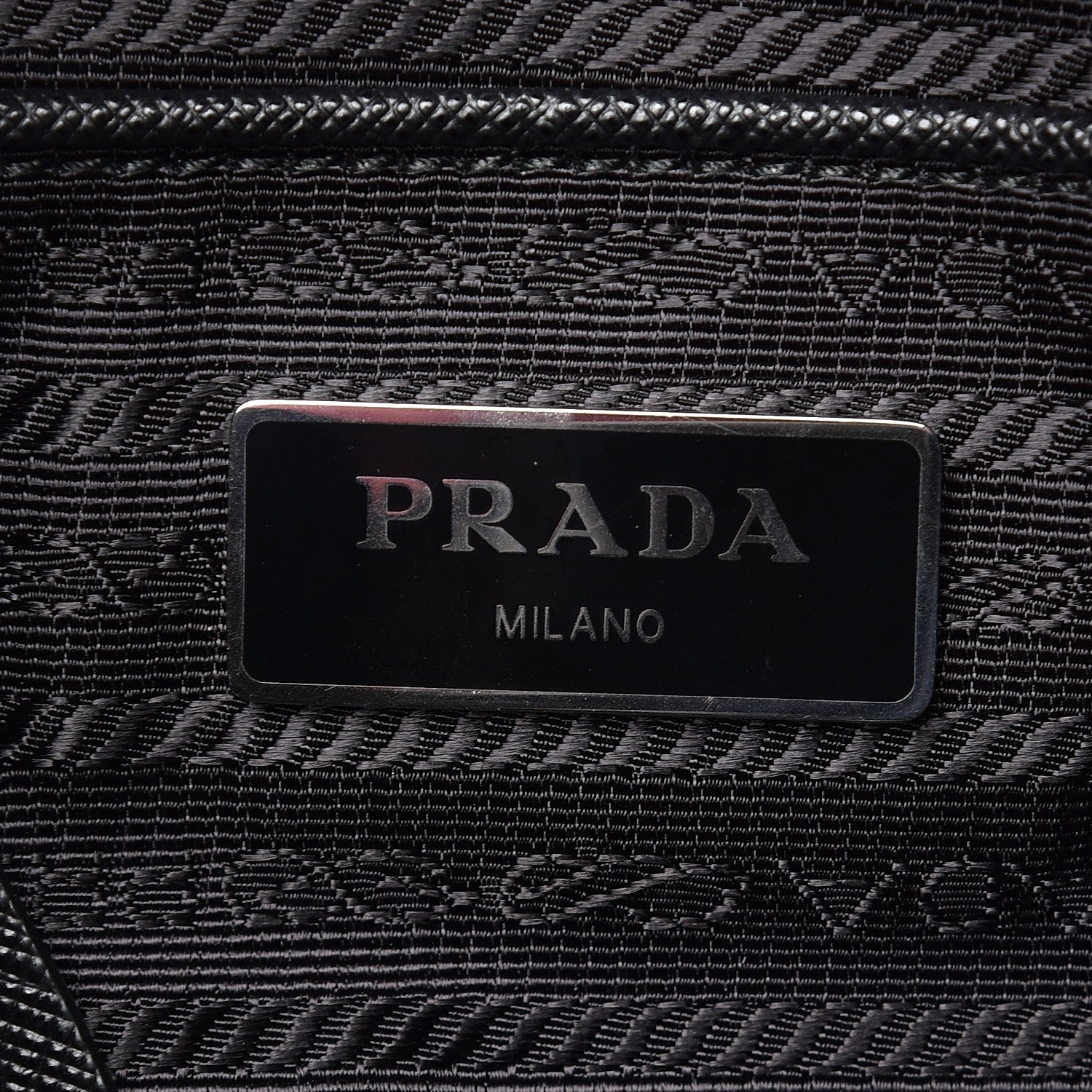 Prada Nylon New Vela Studded Messenger Black Fuoco 6 of 8