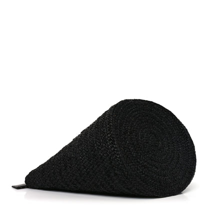 Saint Laurent Raffia Medium Panier Bag Black 3 of 10