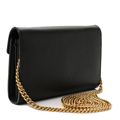 Gucci Calfskin Garden Dionysus Chain Wallet Black 3 of 9