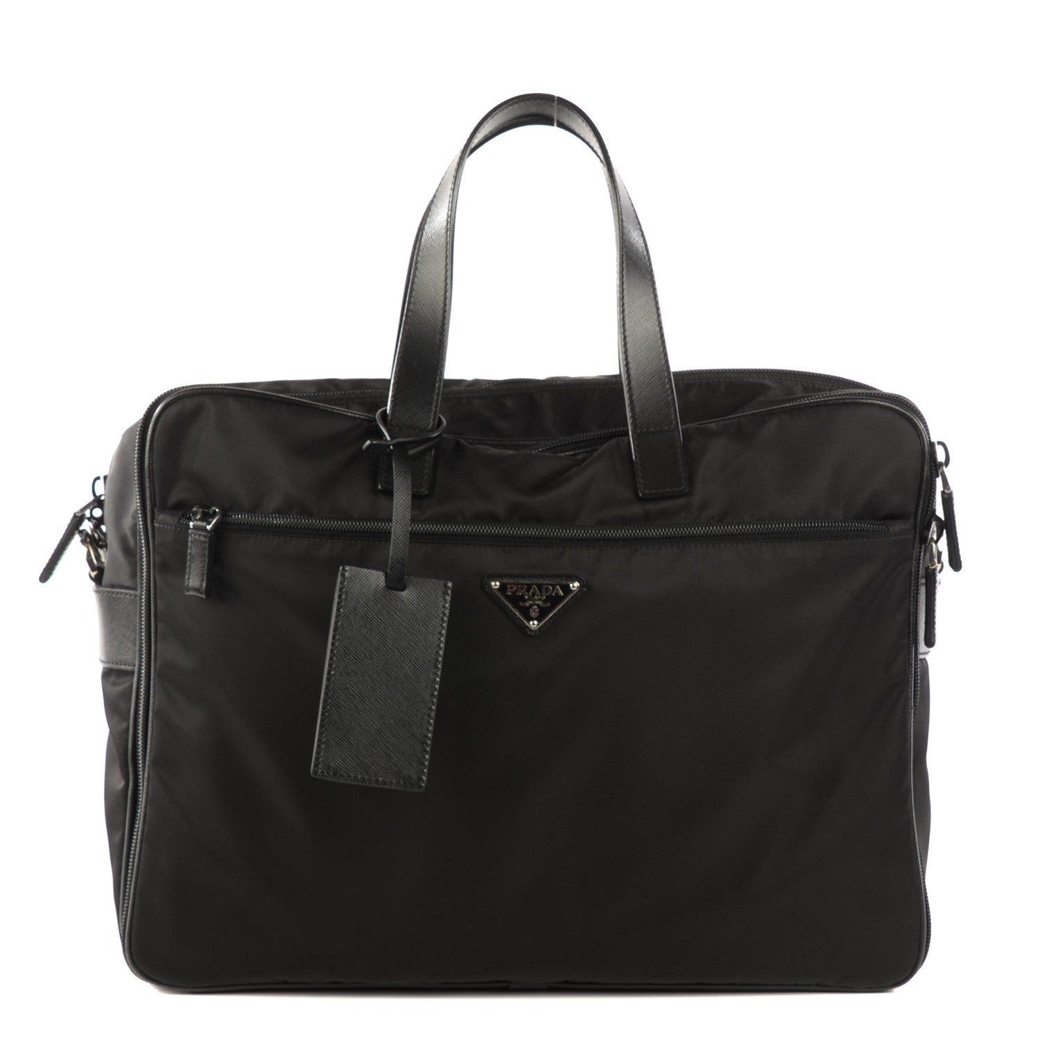Prada Tessuto Travel Briefcase Black 1 of 8