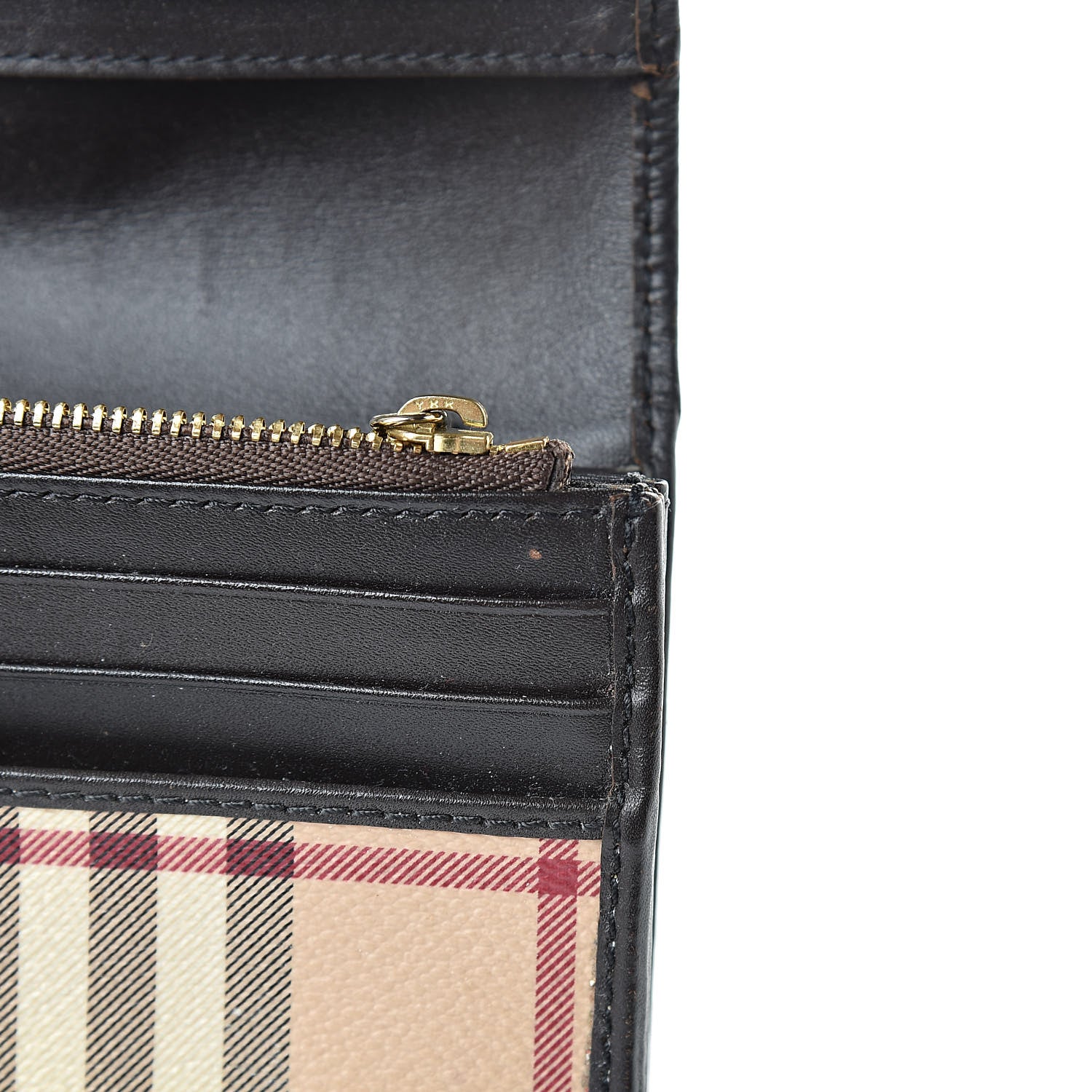 Burberry Haymarket Check Penrose Continental Wallet Chocolate 8 of 15