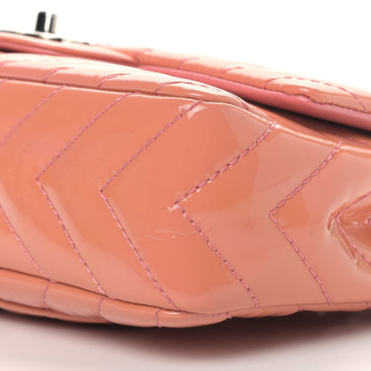 Chanel Patent Chevron Quilted Medium Single Flap Pink 9 of 9