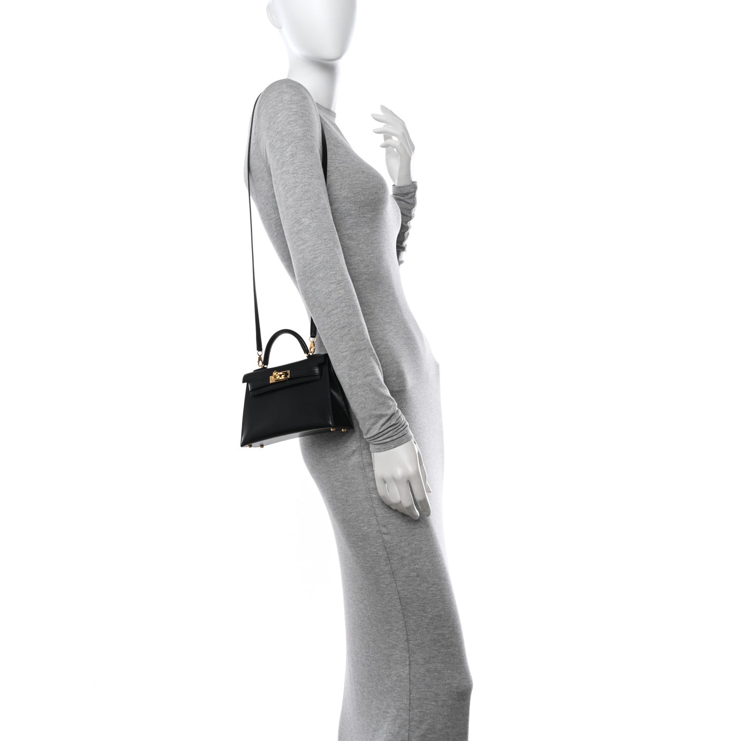 Chevre Chamkila Mini Kelly Sellier 20 Black