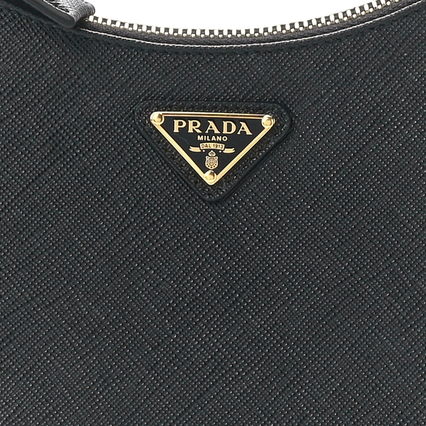 Saffiano Lux Mini Re-Edition Shoulder Bag Black