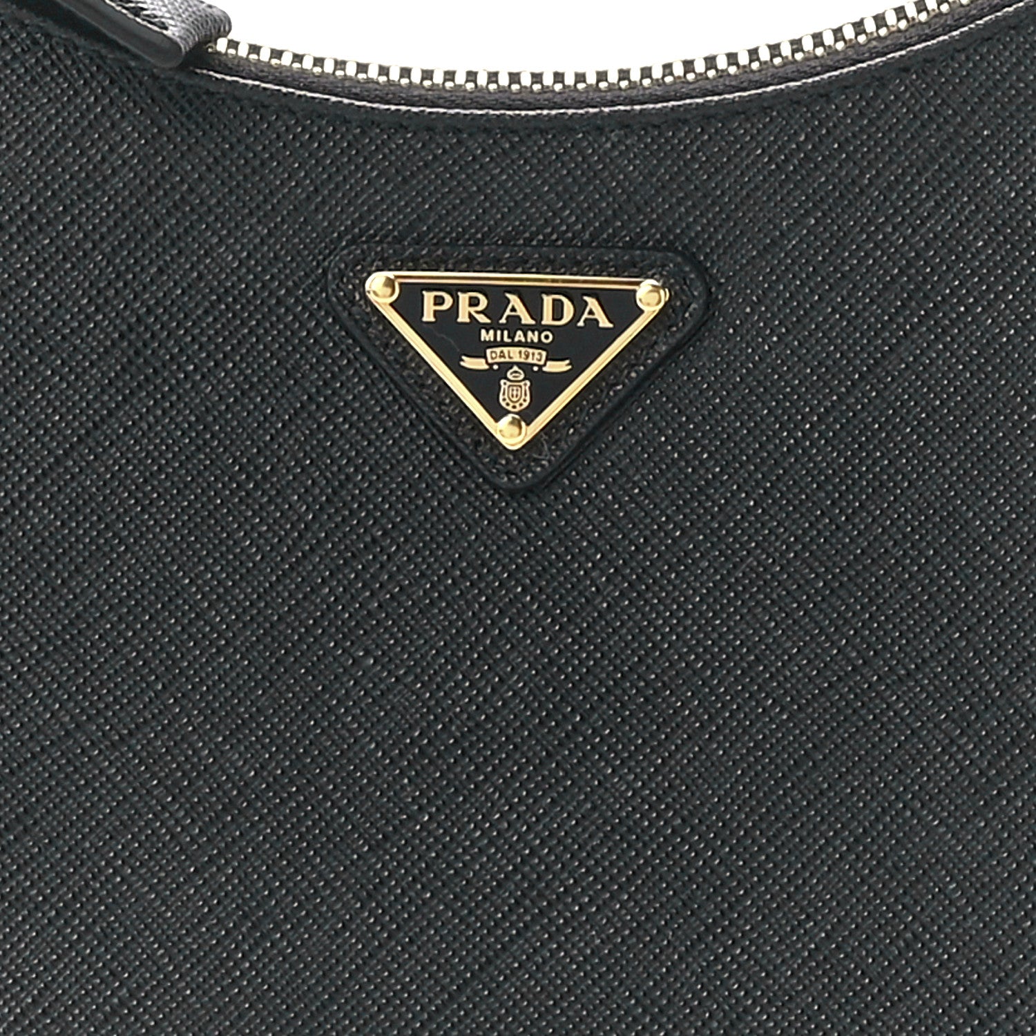 Prada Saffiano Lux Mini Re-Edition Shoulder Bag Black 9 of 13