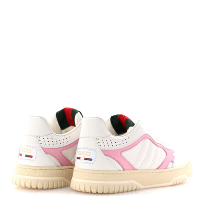 Gucci Calfskin Womens Re-Web Sneakers 35 White Pink 5 of 9