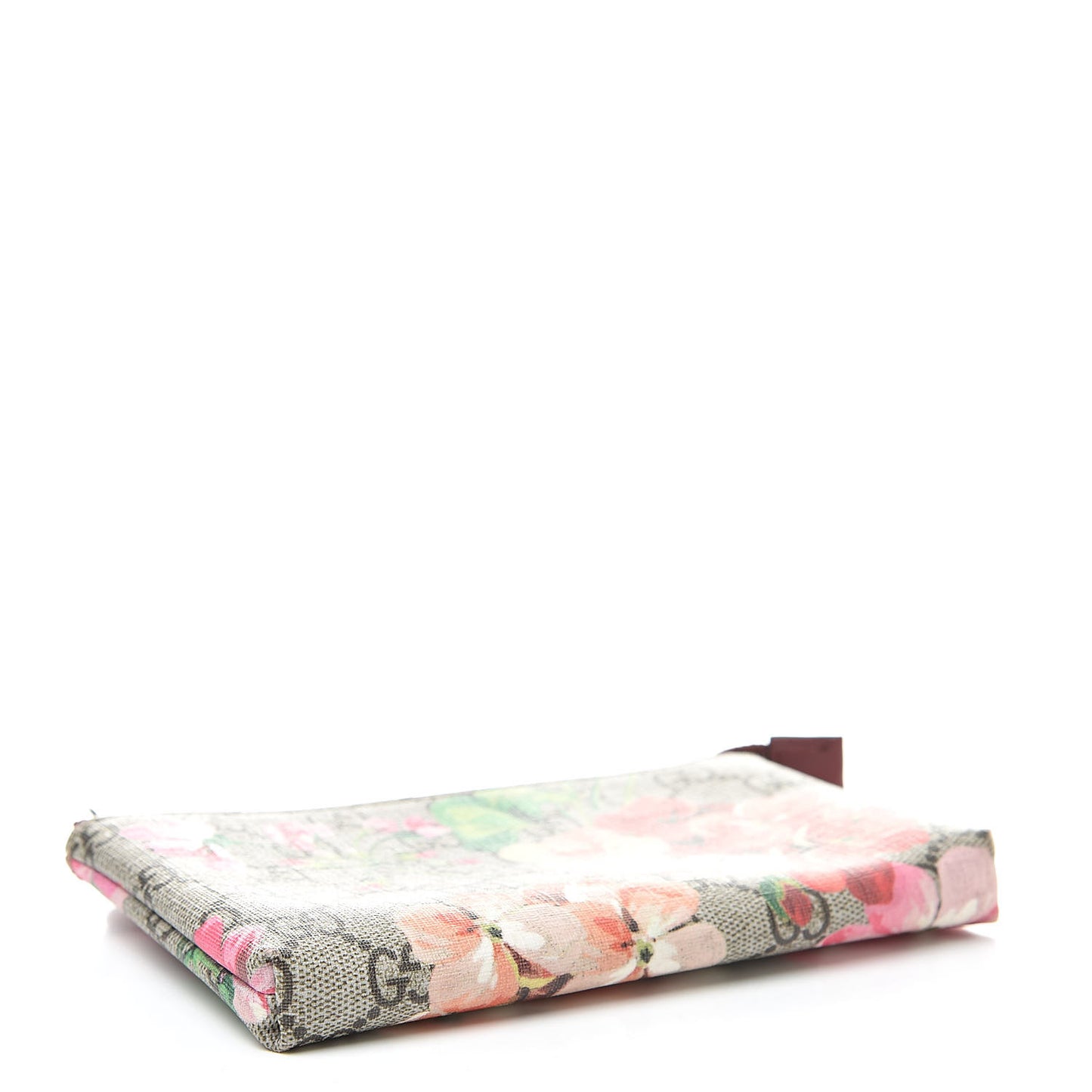 GG Supreme Monogram Blooms Pouch Beige Multicolor Dry Rose