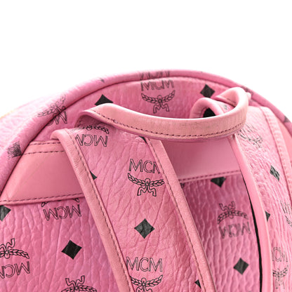MCM Visetos Medium Side Studs Stark Backpack Pink 3 of 12