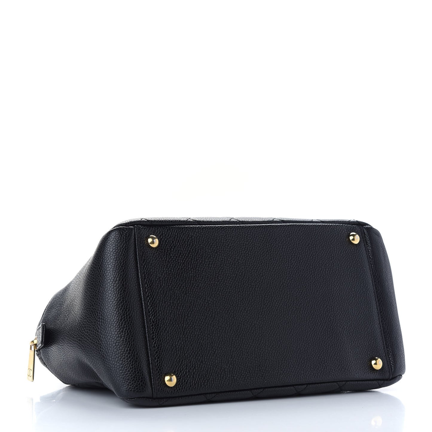 Caviar Quilted Petit Timeless Tote PTT Black