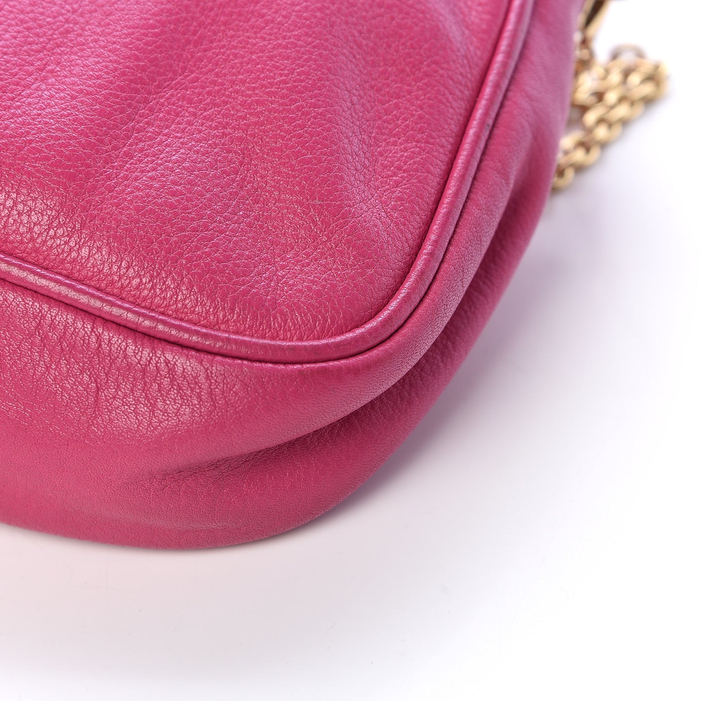Vitello Flamingo Fendista Pouchette Crossbody Lampone