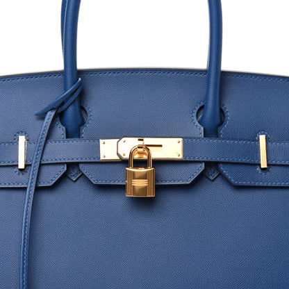 Hermes Madame Calfskin Birkin Sellier 30 Deep Blue 10 of 11