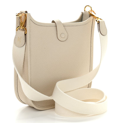 Hermes Taurillon Clemence Evelyne TPM Craie 3 of 9