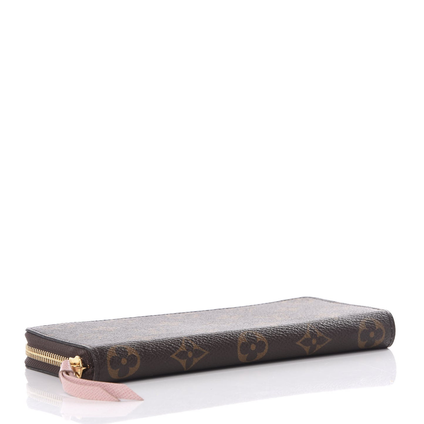 Monogram Clemence Wallet Rose Ballerine