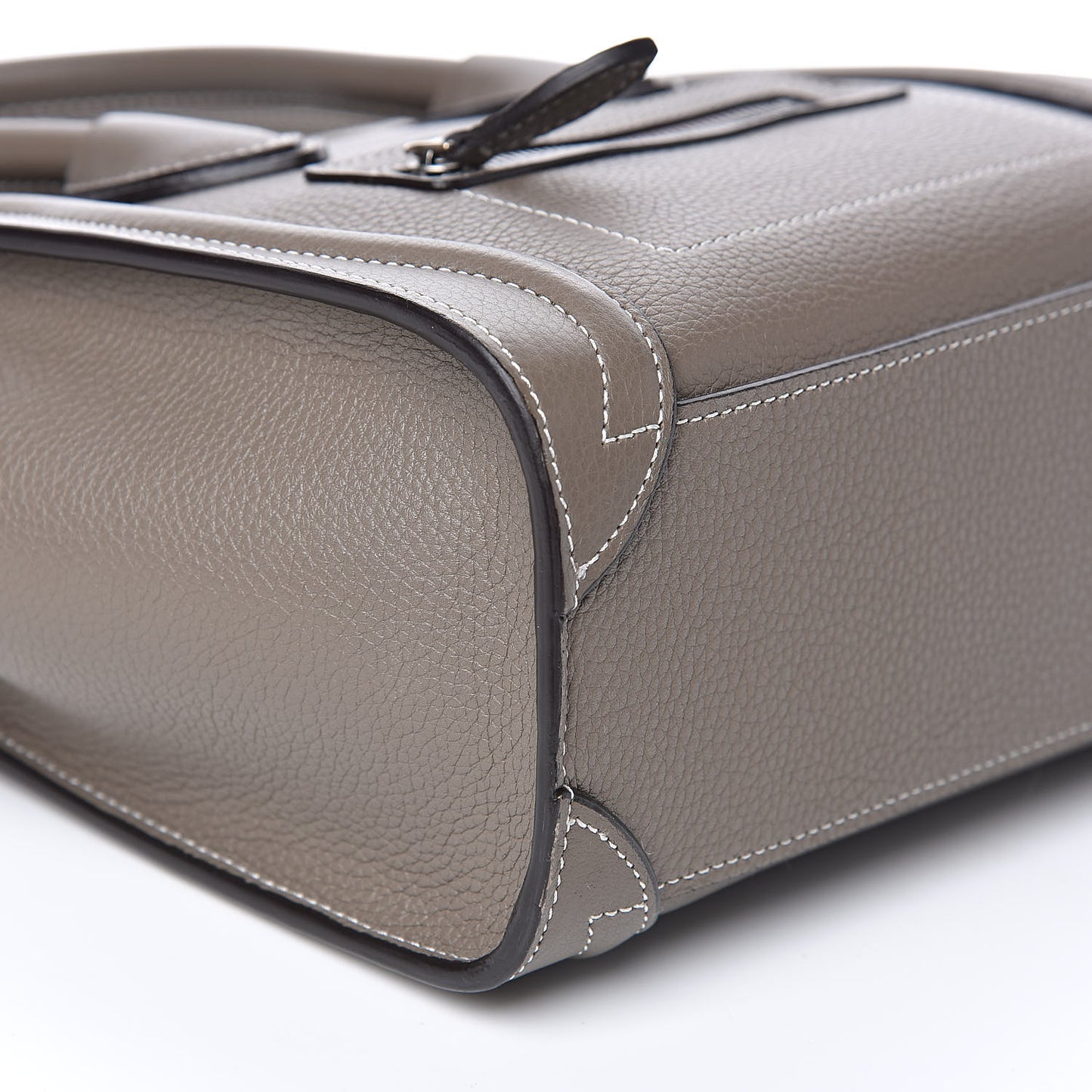 Drummed Calfskin Nano Luggage Souris