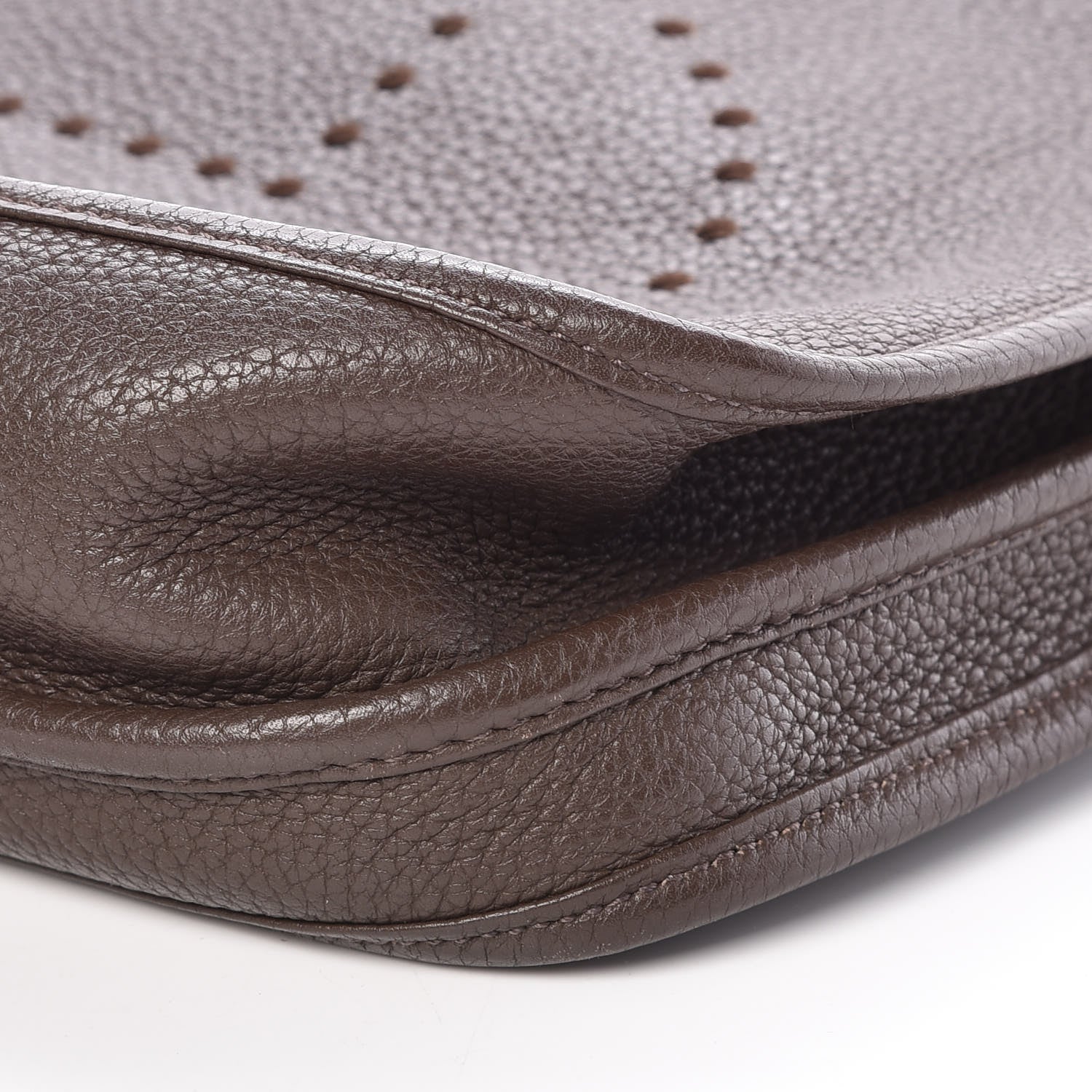 Hermes Taurillon Clemence Evelyne III PM Chocolate 9 of 11