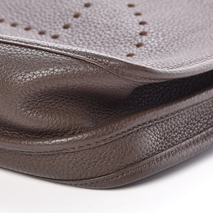 Hermes Taurillon Clemence Evelyne III PM Chocolate 9 of 11