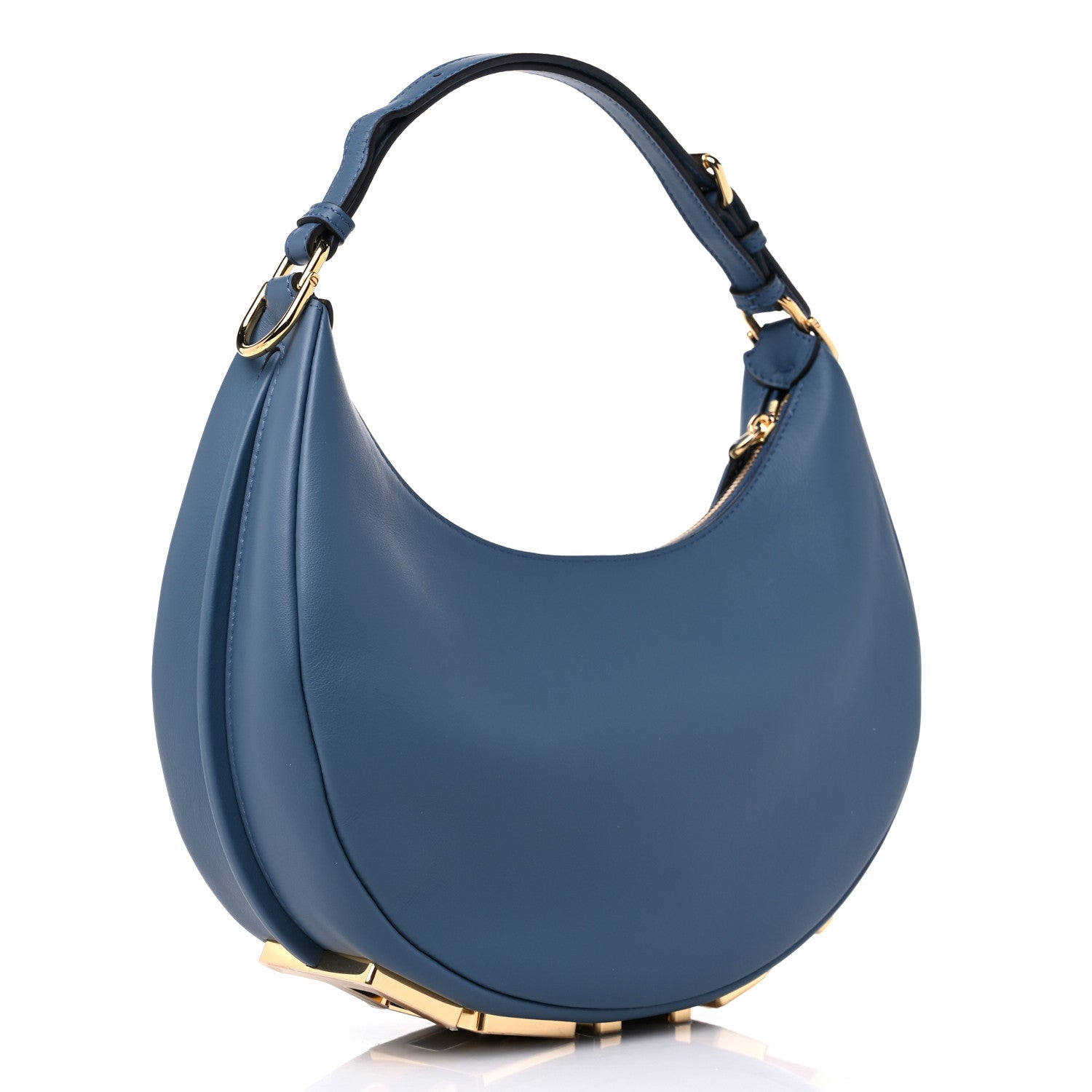 Fendi Vitello Grace Matte Small Fendigraphy Hobo Bag Mirto 2 of 9