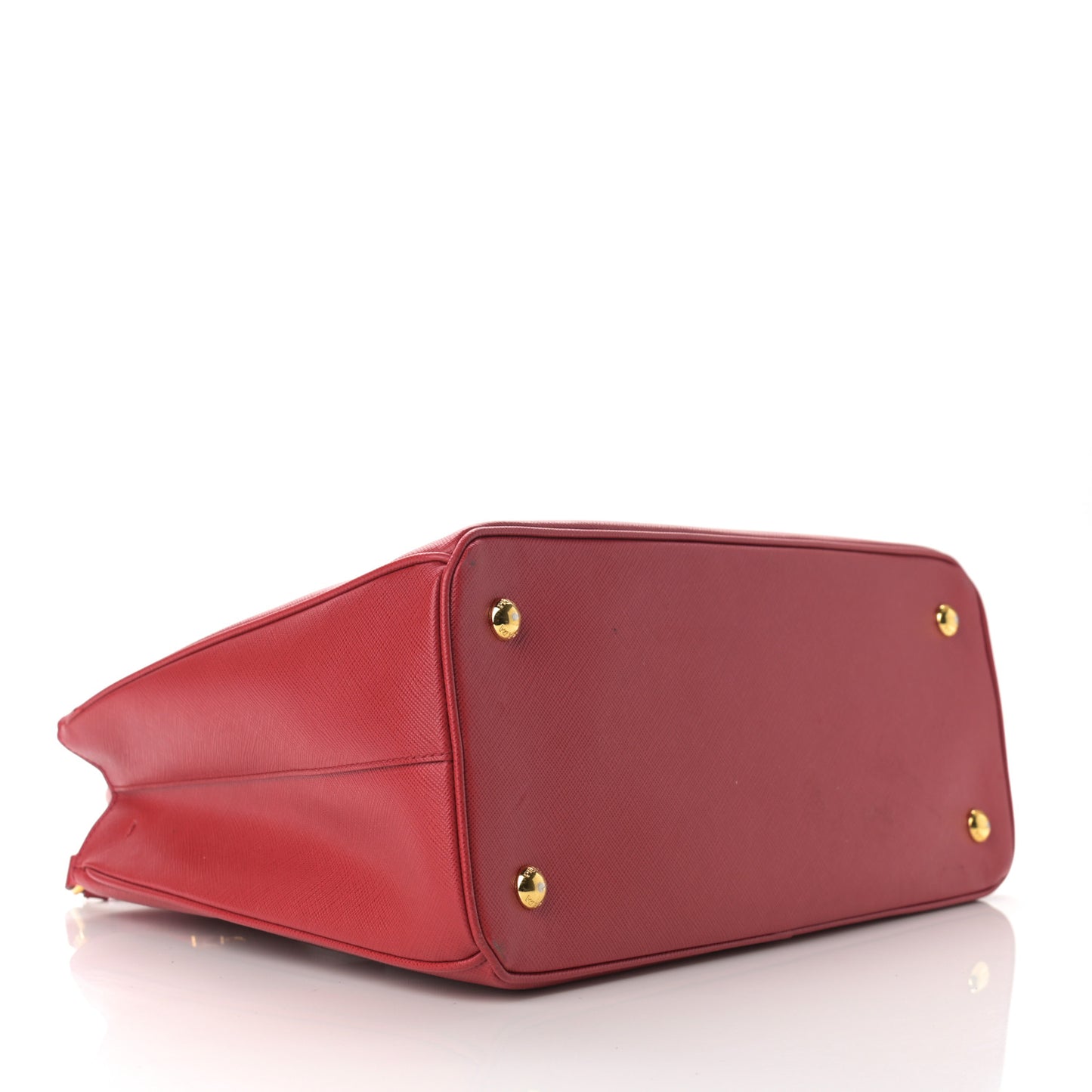 Saffiano Medium Galleria Double Zip Tote Fuoco