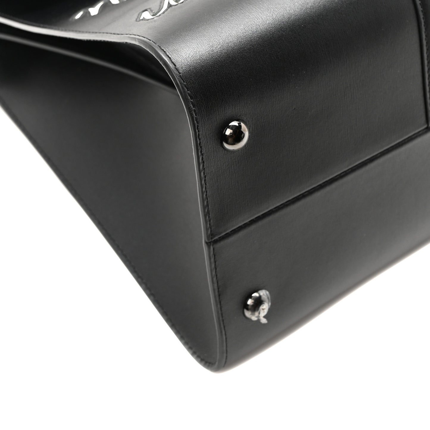 Calfskin MM L'Humour Brillant Satchel Black