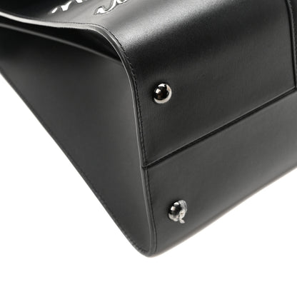 Delvaux Calfskin MM L'Humour Brillant Satchel Black 8 of 9