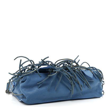 Proenza Schouler Lambskin Fringe PS1 Crossbody Pouch Cobalt Blue 4 of 13